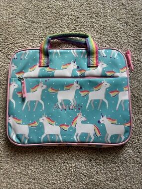 Pottery Barn Kids Unicorn Tech Device Sleeve with Rainbow Handles (Personalized)